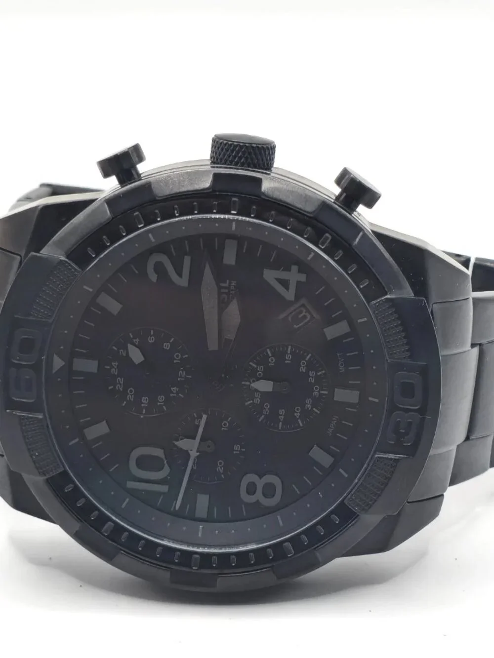 Fossil Bronson Men's Black Chronograph Watch FS5712